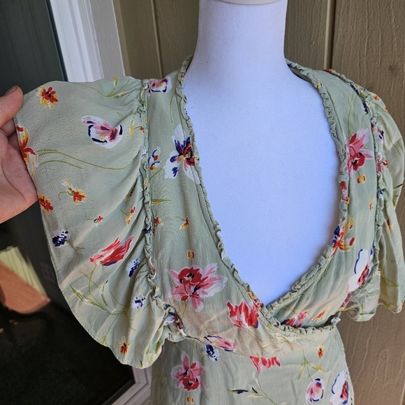 ByTiMo Dresses & Skirts - ByTiMo floral mint shirt dress